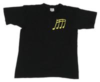 Čierne tričko s notami B&C