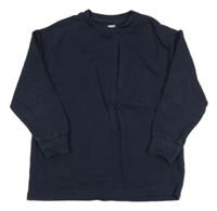 Tmavomodrá rebrovaná mikina F&F