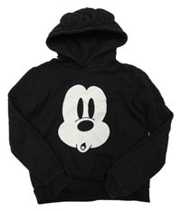 Černá mikina s Mickey a kapucí C&A