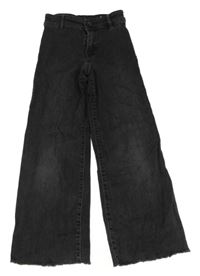 Černé wide leg rifle ZARA