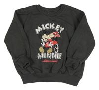 Tmavosivá mikina s Minnie a Mickey PRIMARK
