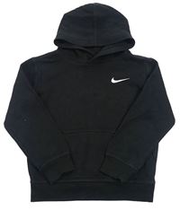 Černá mikina s logem a kapucí Nike