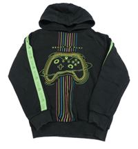 Černá mikina s ovladačem a kapucí - X-Box M&S