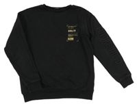 Čierna mikina s nápisom George