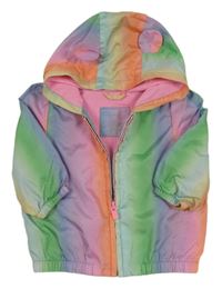 Barevná šusťáková jarní bunda s kapucí GAP