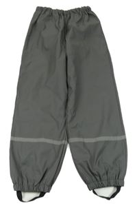 Tmavošedé nepromokavé podšité kalhoty X-Mail