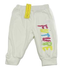 Nové - Smotanové ľahké tepláky s nápisom Shein