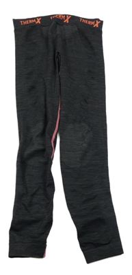 Antracitové melírované thermo legíny C&A