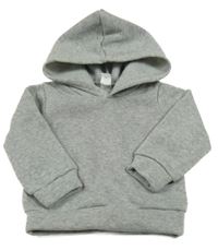 Sivá melírovaná mikina s kapucňou Shein