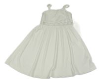 Biele rebrované šaty s čipkou Shein