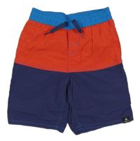Červeno-tmavomodré plážové kraťasy Firefly
