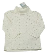 Nové - Smetanový puntíkatý rolák Primark