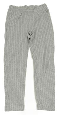 Sivo-biele pruhované teplákové nohavice LC Waikiki