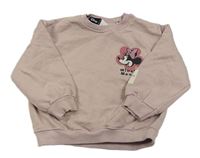Světerůžová oversize mikina s Minnie zn. Disney