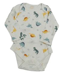 Biele body s dinosaurami Primark