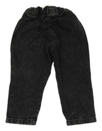 Čierne skinny rifle s medvěďom Topomini