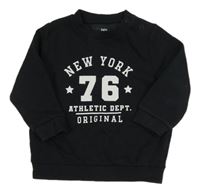 Čierna ľahká mikina s nápisom a číslom F&F