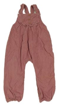 Starorůžové podšité laclové manšestráky s knoflíky Next