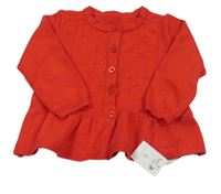 Nové - červený prepínaci ľahký sveter Nutmeg