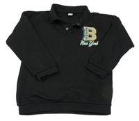 Čierna mikina s písmenem a číslom Tu