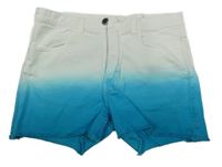 Bílo-modré riflové kraťasy H&M
