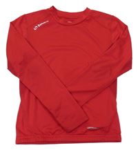 Červené sportovní funkční triko s logem Sondico