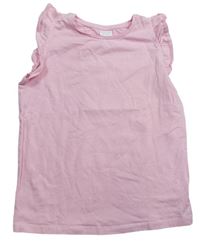 Ružové tričko s volánikmi F&F