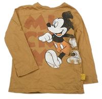 Hnedé tričko s Mickeym George