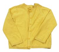 Žltý vzorovaný propíncí sveter Mothercare