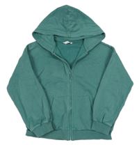 Zelená prepínaci crop mikina s kapucňou M&S