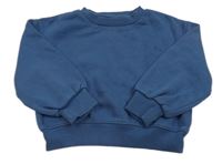 Šedomodrá oversize mikina s motorkou Matalan