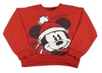 Červená mikina s Mickeym zn. Disney