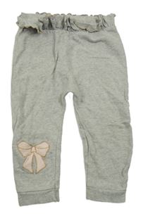 Šedé tepláky s volánky a mašlí River Island