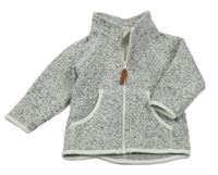 Sivá melírovaná prepínaci pletená mikina H&M