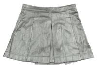 Strieborná lesklá sukňa Zara