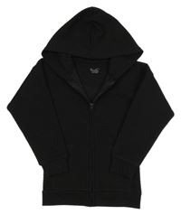 Čierna rebrovaná prepínaci mikina s kapucňou Primark