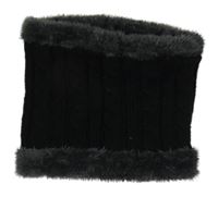 Černý vzorovaný zateplený nákrčník