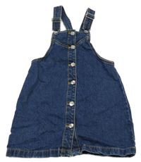 Tmavomodré rifľové na traké šaty