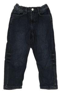 Tmavomodré loose fit rifle H&M