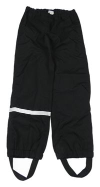 Černé šusťákové kalhoty H&M