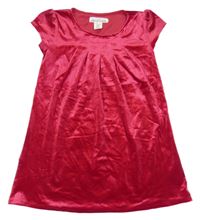 Vínové zamatové šaty H&M