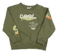 Khaki mikina s nápisom Name it