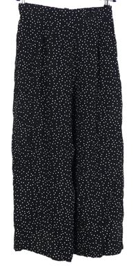 Dámské černé puntíkované culottes kalhoty New Look