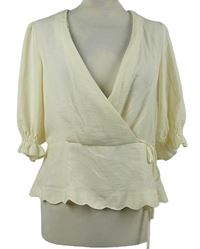 Dámska smotanová peplum blúzka Miss Selfridge