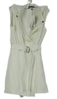 Nové - Dámský bílý kraťasový skort kraťasový overal s páskem Zara 