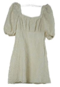 Dámske smotanové vzorované milkmaid šaty Zara