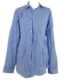 Pánska modro-biela prúžkovaná slim fit košeľa Primark vel. 16,5