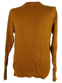 Pánsky skořicový vzorovaný sveter Next