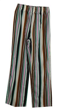 Dámské barevné proužkované palazzo kalhoty Topshop 
