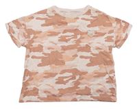 Ružové army crop tričko s číslom M&S